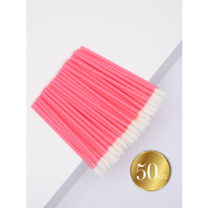 Aplikatory welurowe różowe - 50 szt