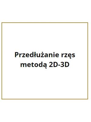 Przedłużanie rzęs metodą 2D-3D - Indywidualne